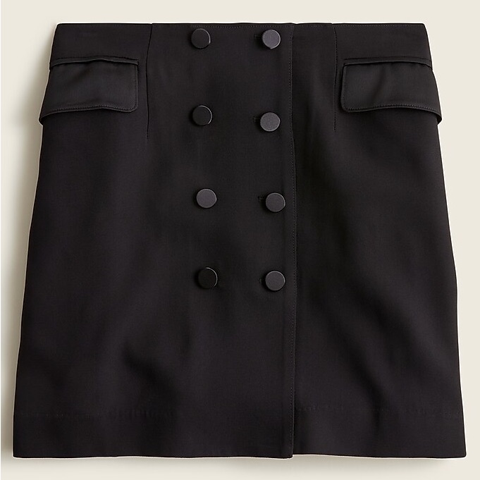 J. Crew Button-Front Crepe Skirt Women’s Size 8